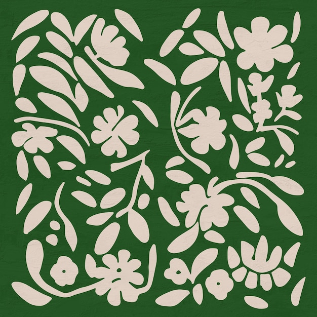 Botanical Cut Outs Flowers Modern Art Matisse Style