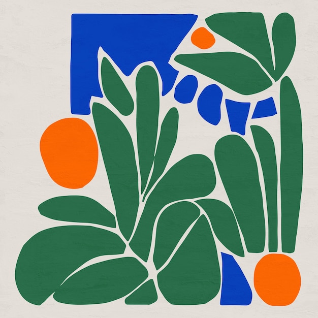botanical cut outs matisse style