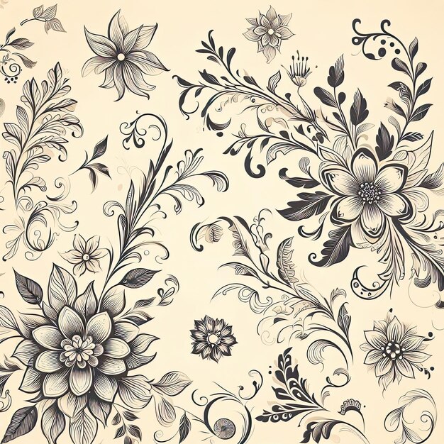 Botanical Elegance HighQuality Floral Illustration