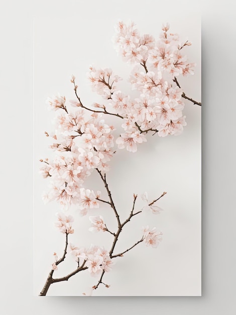 Photo botanical elegance minimalistic floral collection