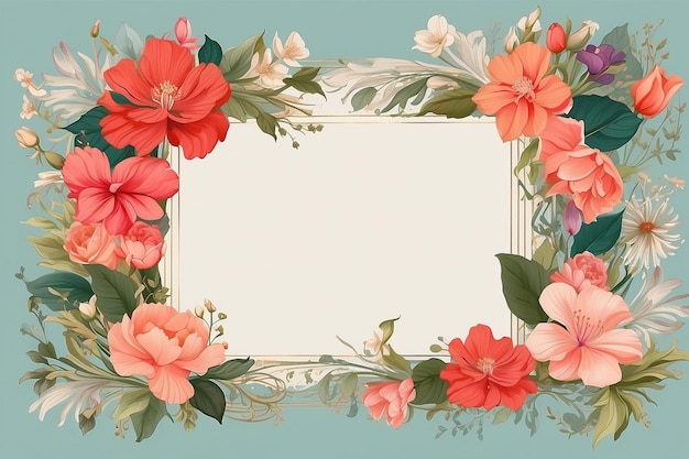 Botanical Escape Floral Frame Retreat