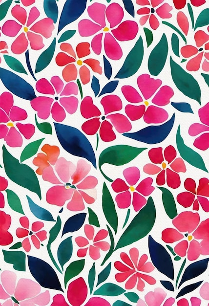 Botanical Floral Fabric Colorful Pattern