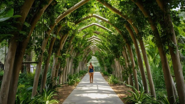 Photo botanical garden curitiba parana state brazil