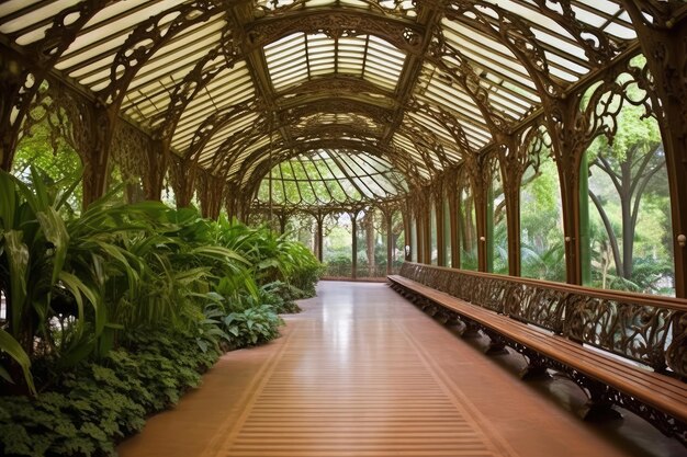 広いベランダからインスピレーションを得た植物園の装飾アイデア
