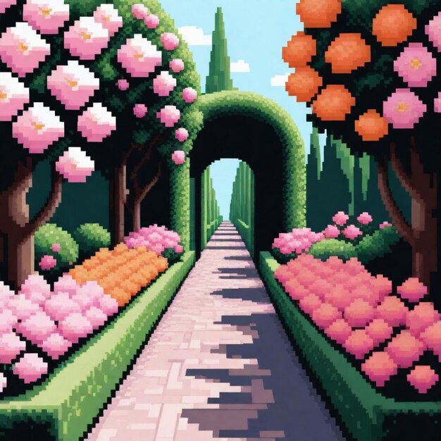 Botanical Garden Pixel Art