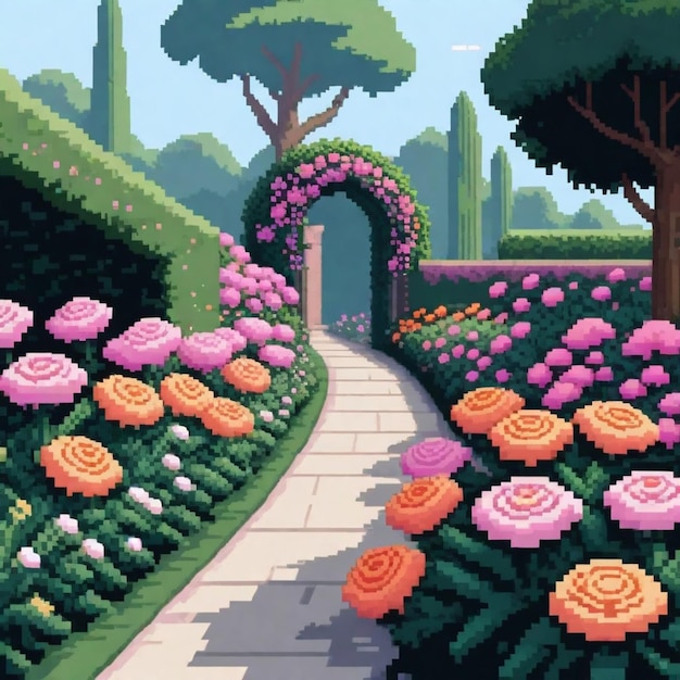 Botanical Garden Pixel Art