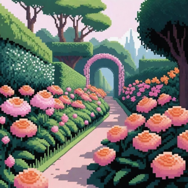 Botanical Garden Pixel Art