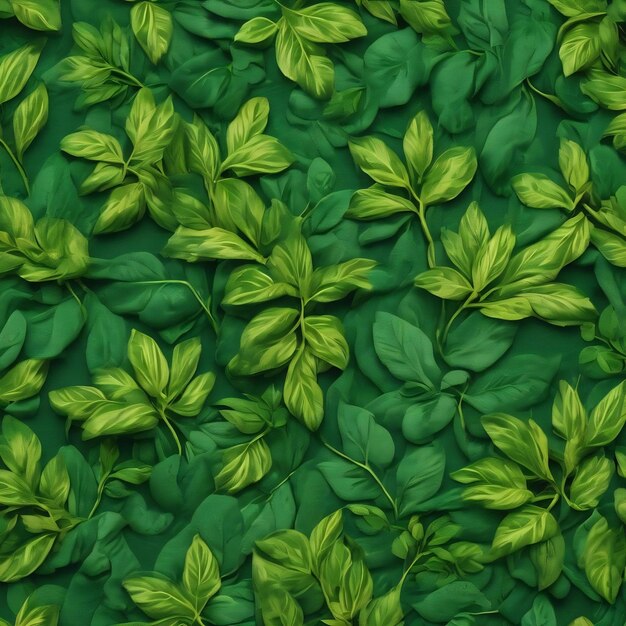 Botanical green fabric clothes pattern