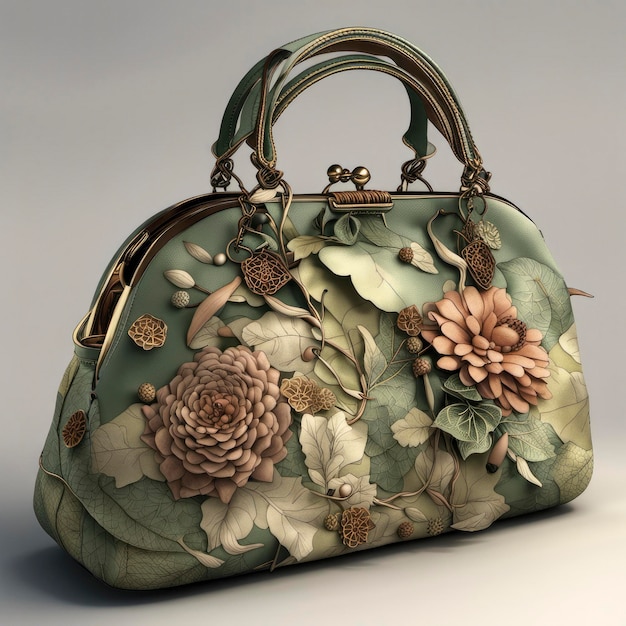 Botanical inspired Female Handbag Design