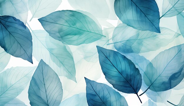 Botanical leaves background print surface pattern