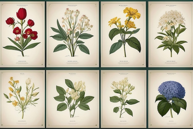 Photo botanical poster series