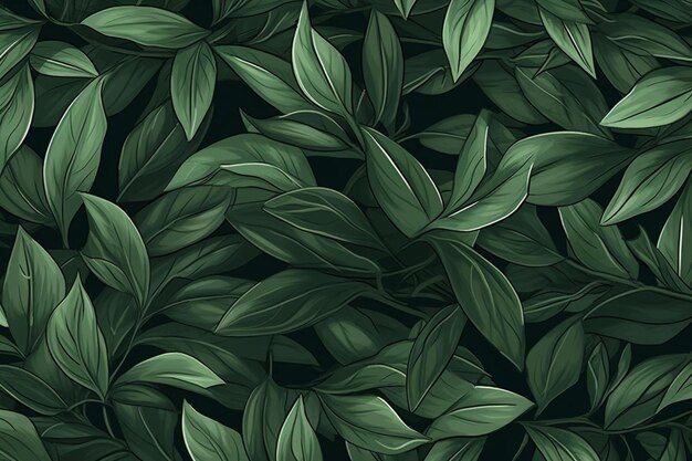 Photo botanical seamless pattern