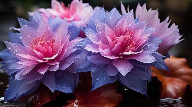 Botanical Splendor Intricate Details of Vibrant Flowers Generative AI