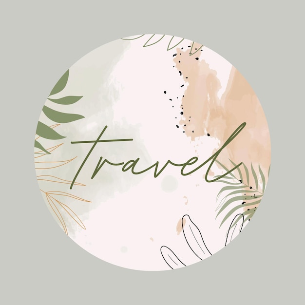 植物学旅行 インスタグラム ストーリー ハイライト 表紙 イラスト