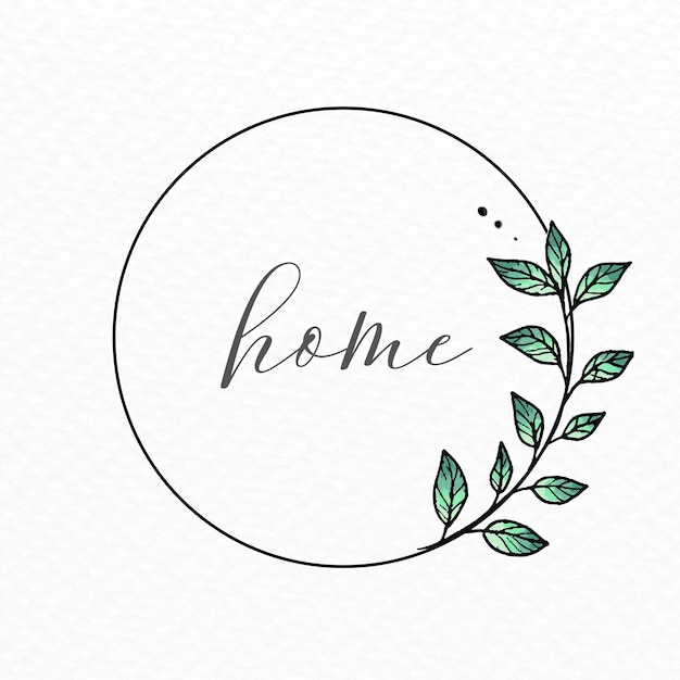Botanisch huis Instagram-verhaal hoogtepunt omslag illustratie