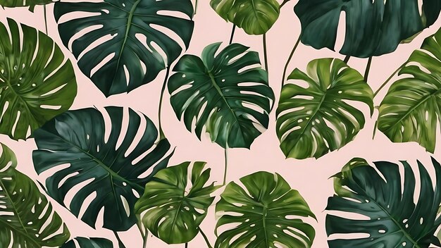 Foto botanisch product achtergrond monstera bladeren