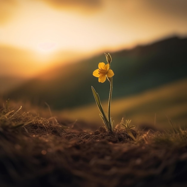 Botanische Bliss Betoverende bloemenlandschappen en zonsondergangen