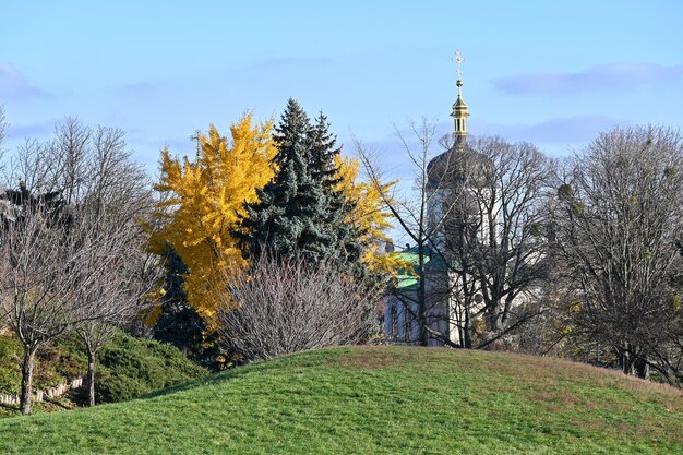 Botanische tuin in de stad Kiev