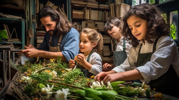 Foto botanist hd 8k behang stock fotografisch