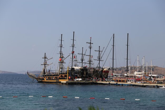 Boten in Kust van Bodrum, Turkije