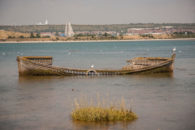 Foto boten op zee