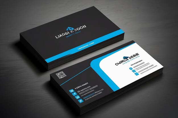 Photo both side business card design template