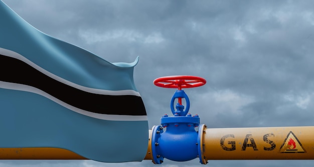 Фото Газовый клапан ботсваны на магистральном газопроводе botswana pipeline