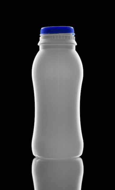 Bottle on a balack background isolated