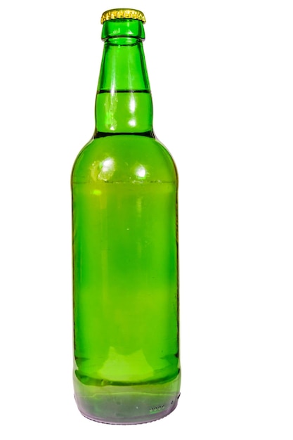 Bottle of beer isolated on white background