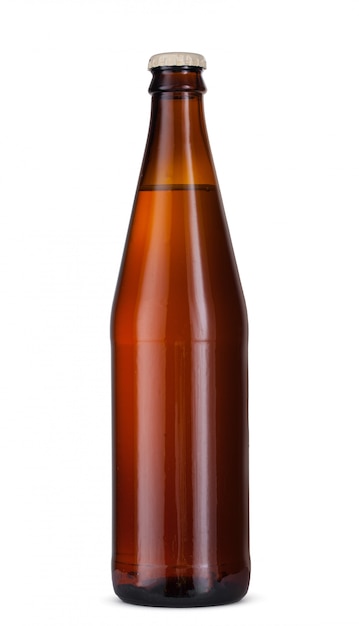 Bottle of beer isolated on white background