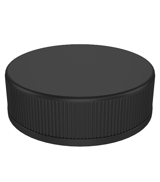 Photo bottle cap on white background3d rendering