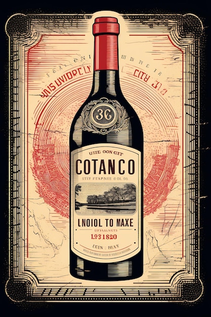 a bottle of cavado wine from the year 2007