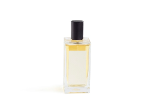 Bottle of essence perfume isolated