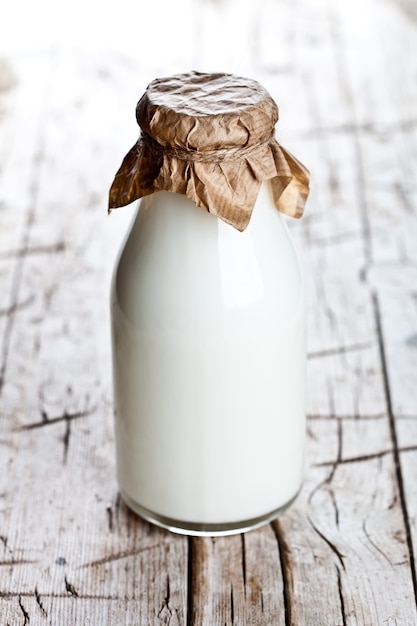 Photo bottle of fresh milk