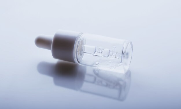 Bottle of hyaluronic acid