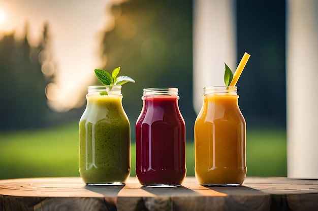 a bottle of juice with a glass of juice and a bottle of juice.