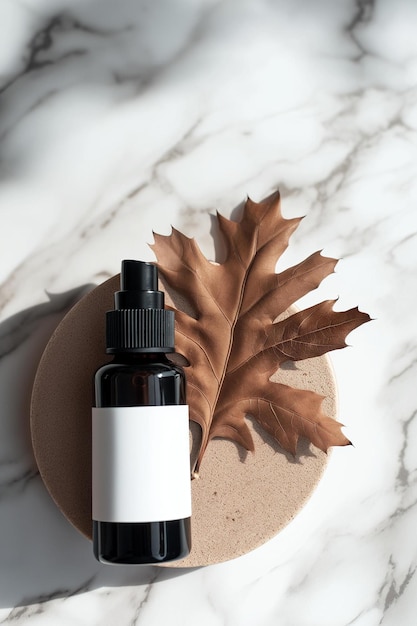 a bottle of liquid sitting on top of a table