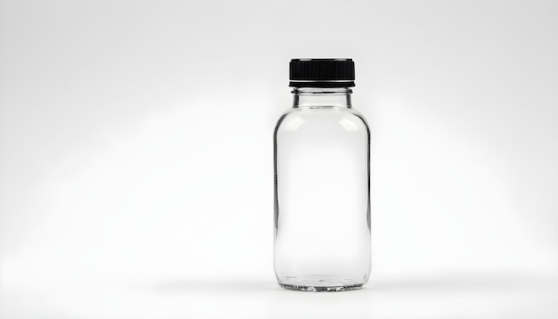 Foto bottiglia di medicina isolata su sfondo bianco