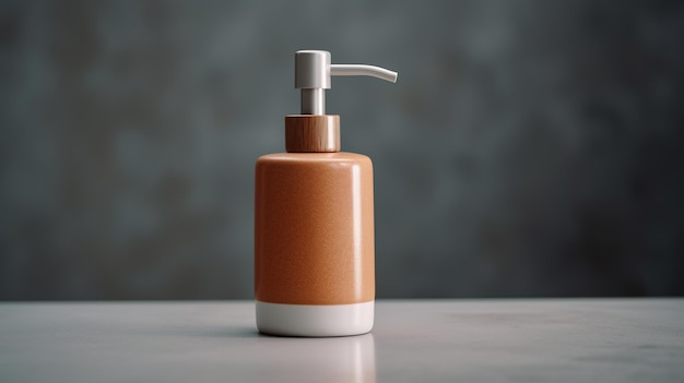 bottle mockup for bathing products in bathroom