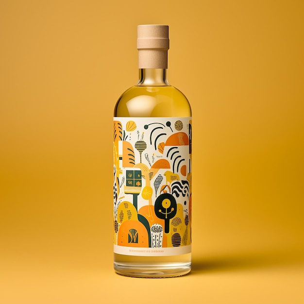 bottle mockup of gin and vodka