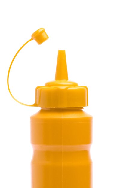 bottle mustard isolated on white background