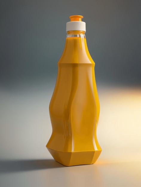 A Bottle of Mustard Photography Product Mock Up