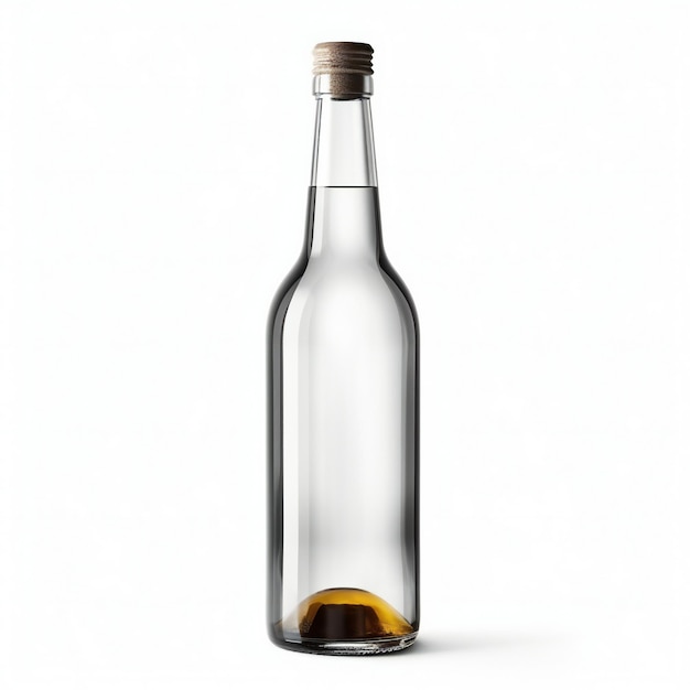 Bottle of oil isolated on a white background