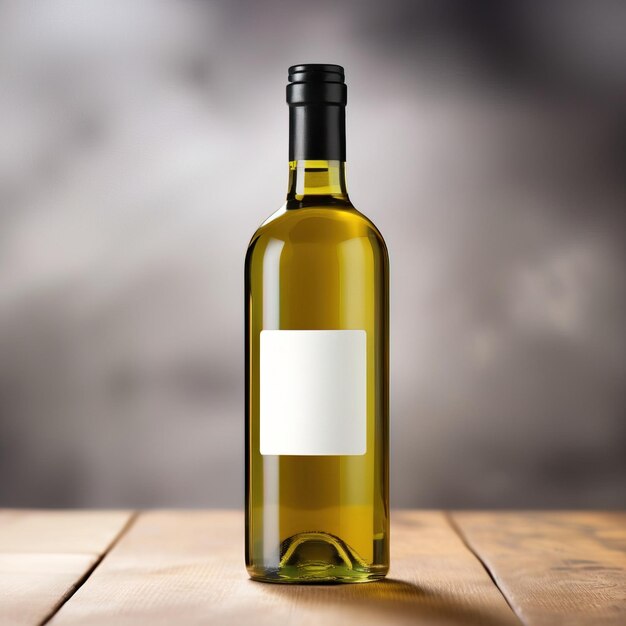 Photo bottle of olive oil blank empty generic product packaging mockup