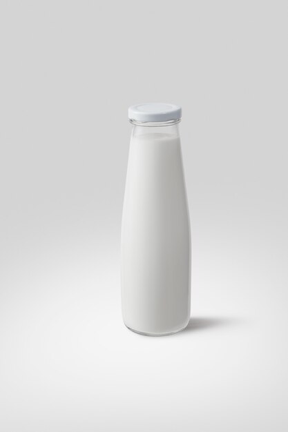 A bottle of organic fresh milk. Concept healthy food