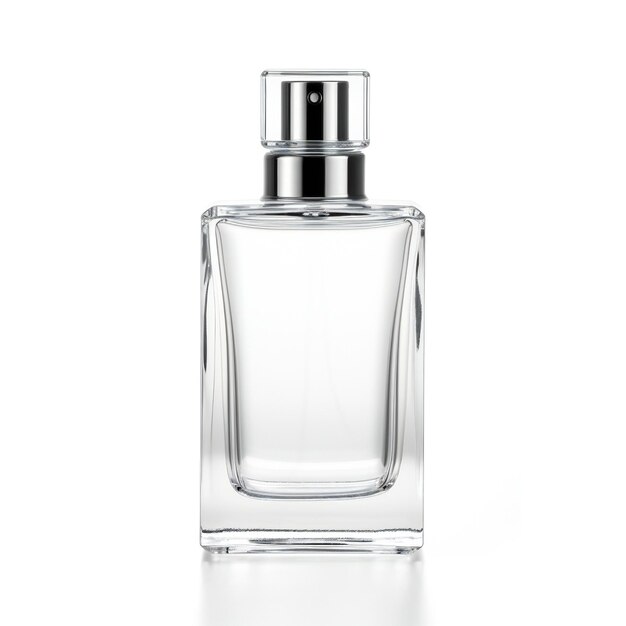 Bottle of perfume isolated on white background