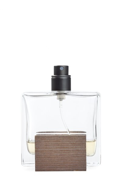 bottle of perfume isolated on white
