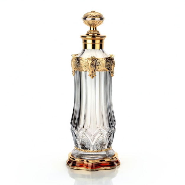 Photo a bottle of perfume that is made by glass