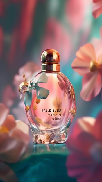 A bottle of perfume with the word krones on it