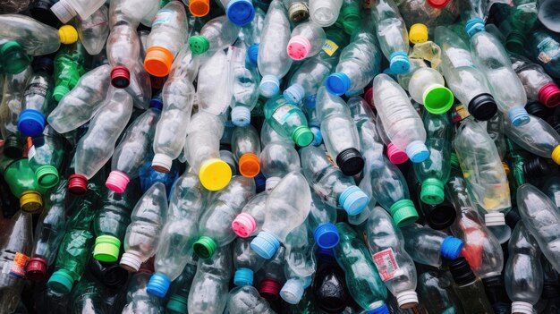 Фото Пластиковые бутылки для домашних животных готовятся к переработке
